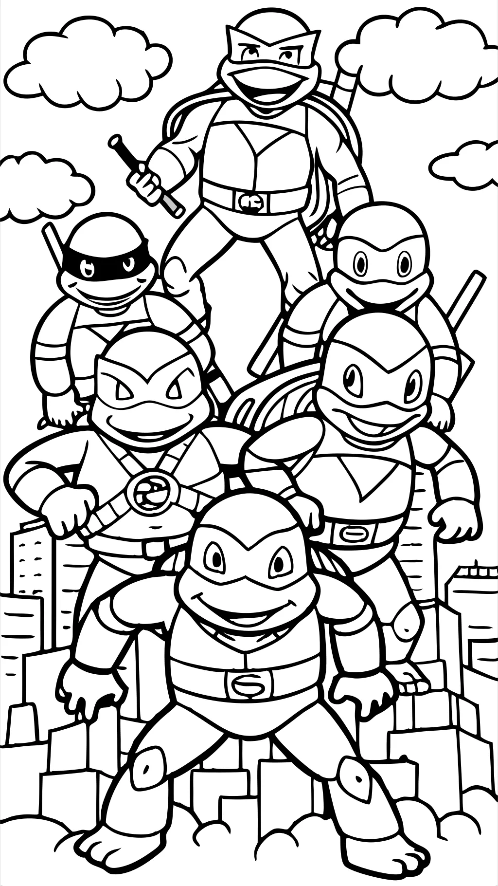 teenage mutant ninja turtle free coloring pages